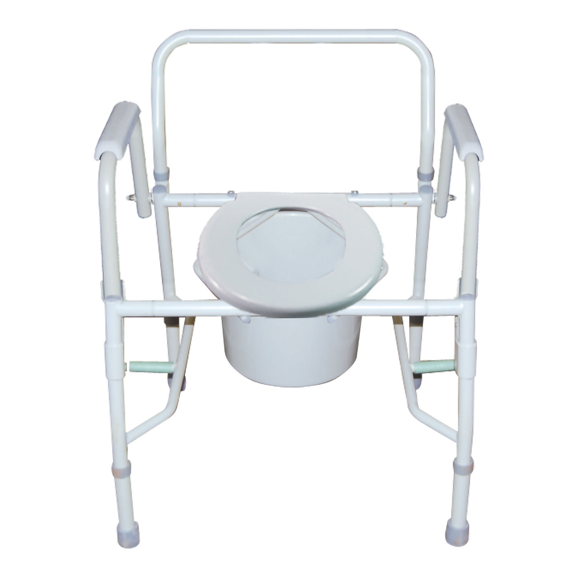 McKesson Non-Folding Steel Frame Commode Chair, 13.75 in. Seat Width