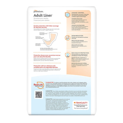 Tranquility® Moderate Incontinence Liner, 9 x 24 Inch