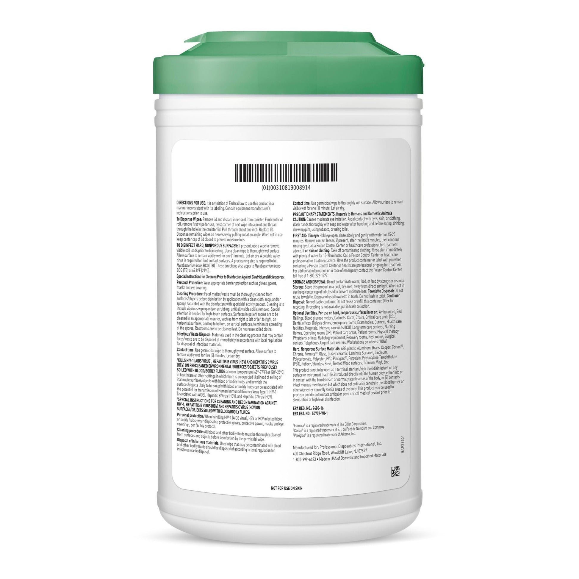 Sani-HyPerCide® Germicidal Disinfectant Wipes