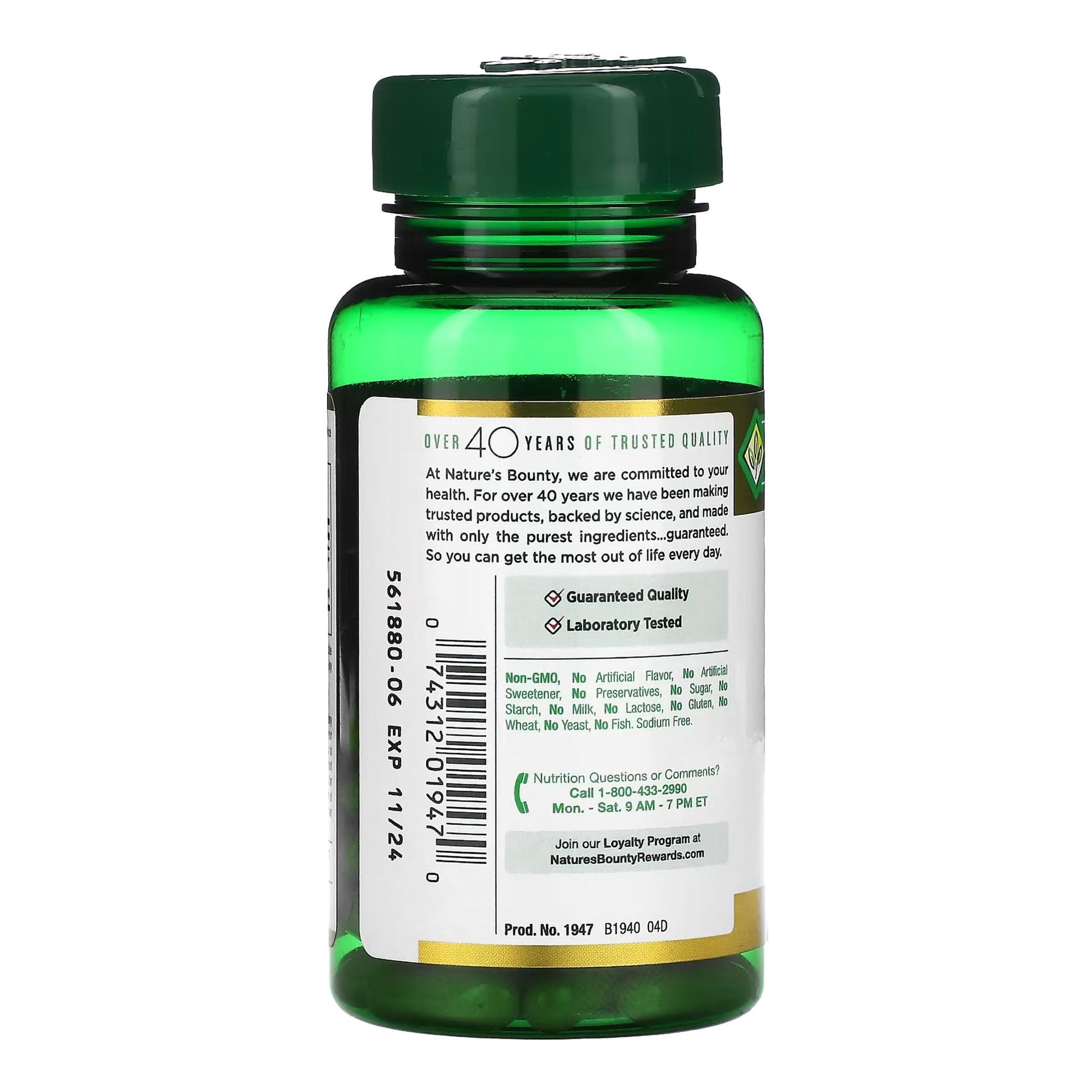 Nature's Bounty Milk Thistle 1000 mg Herbal Supplement Softgels