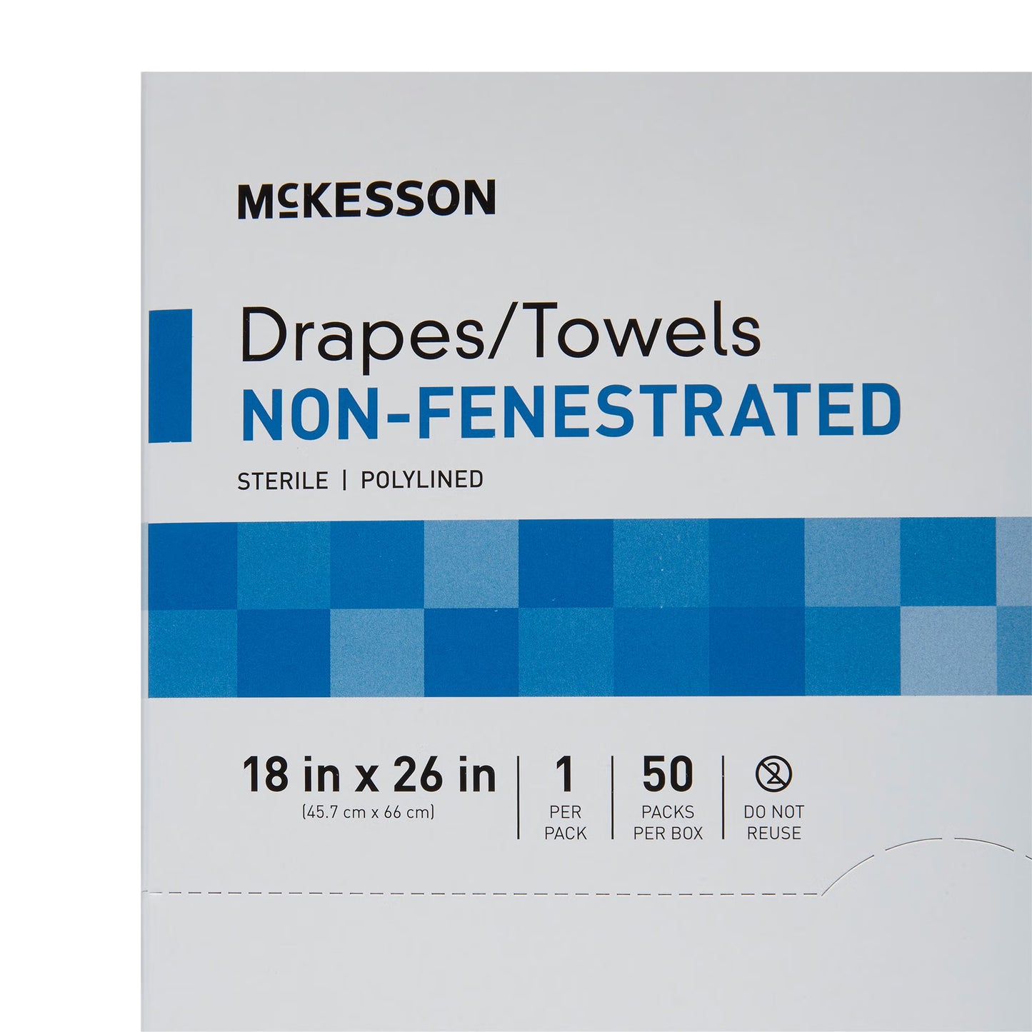 McKesson Sterile Poly Lined Towel Drape