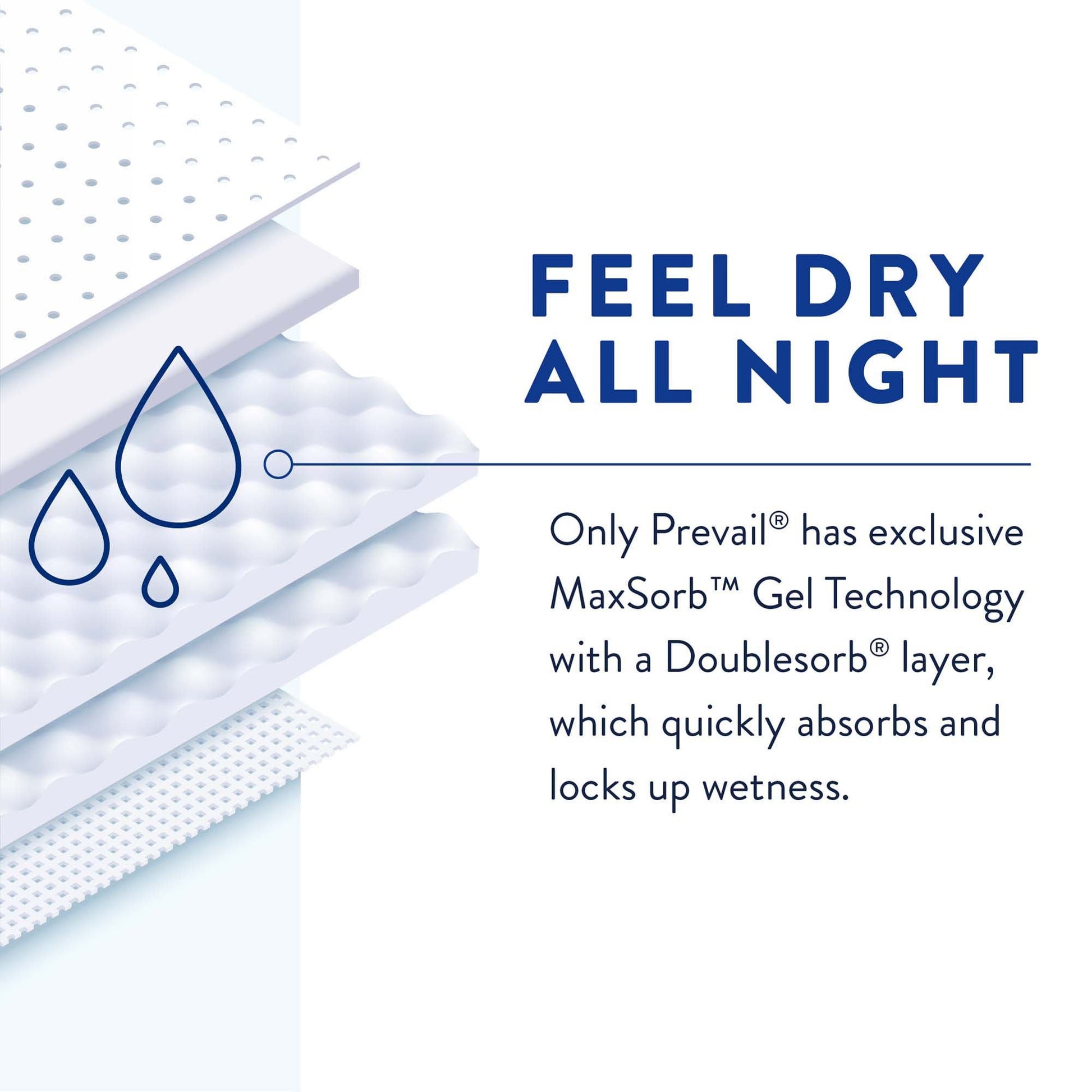 Prevail Air™ Overnight Briefs Overnight Absorbency, Size 3