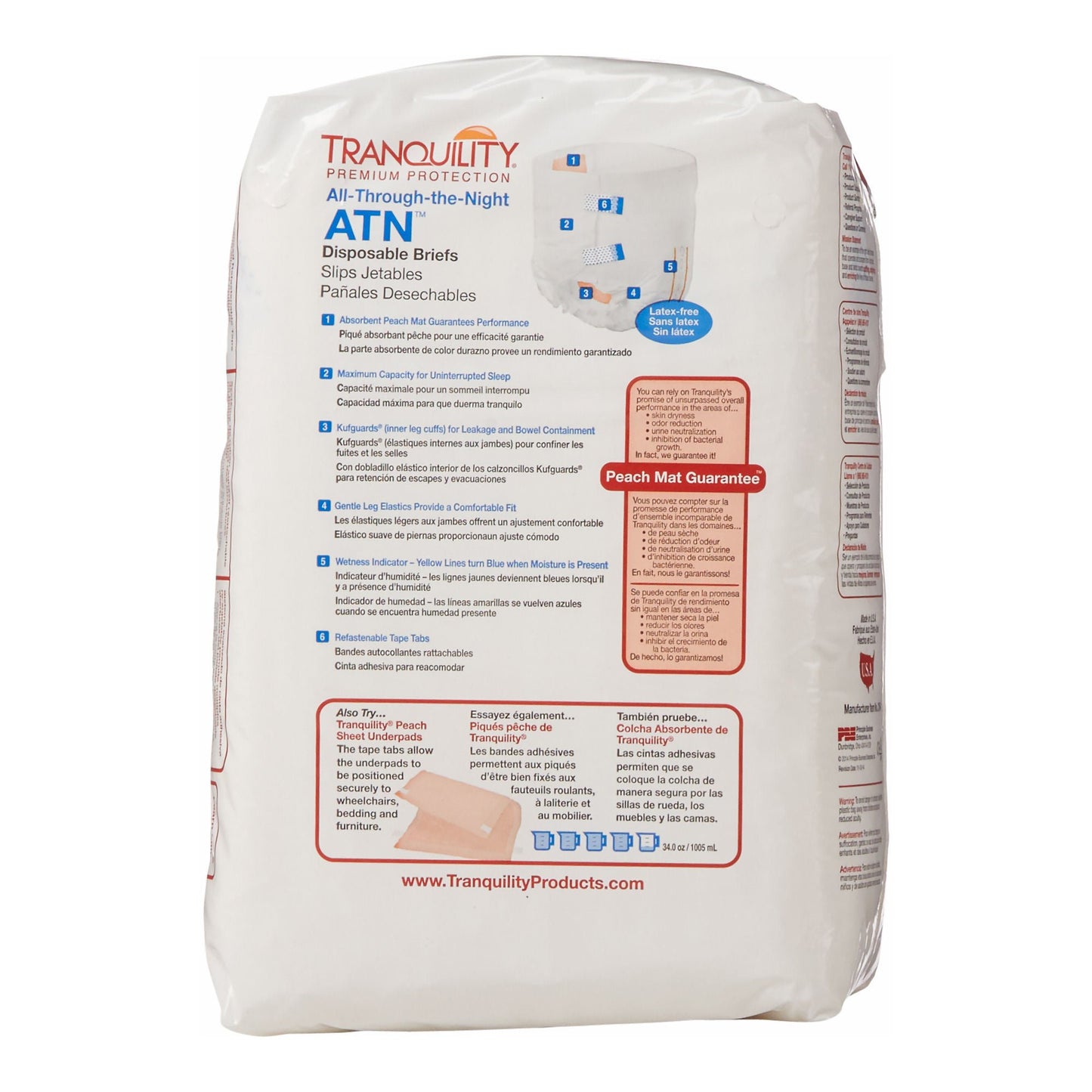 Tranquility® ATN Maximum Protection Incontinence Brief