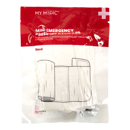 My Medic Trauma Pressure Dressing with Wrap Hook and Loop Closure White Sterile Standard Compression