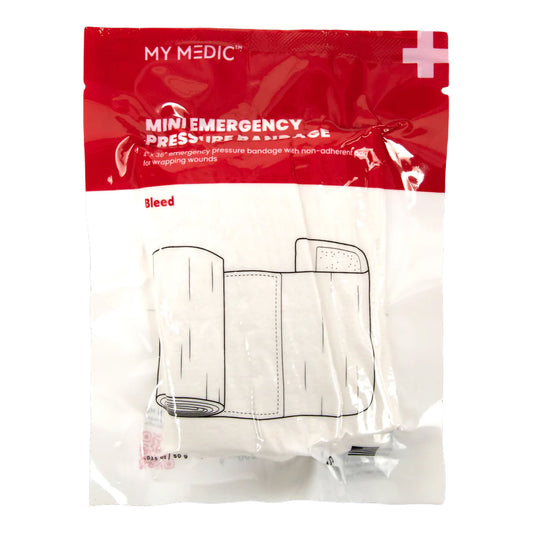My Medic Trauma Pressure Dressing with Wrap Hook and Loop Closure White Sterile Standard Compression