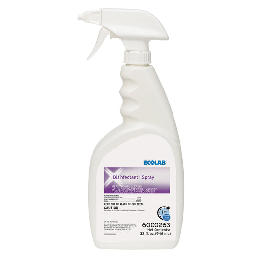 Ecolab Disinfectant 1 Surface Disinfectant Cleaner, Spray Bottle