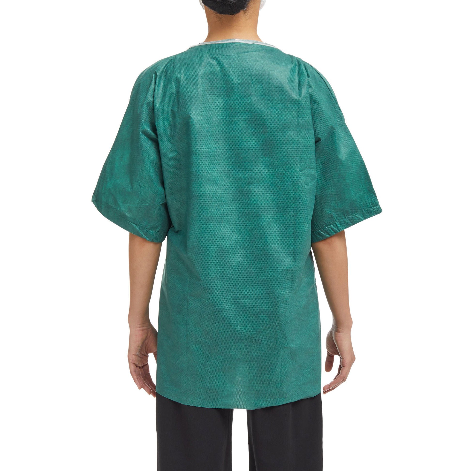 Graham Medical Short Sleeve Scrub Shirt, Green, Medium