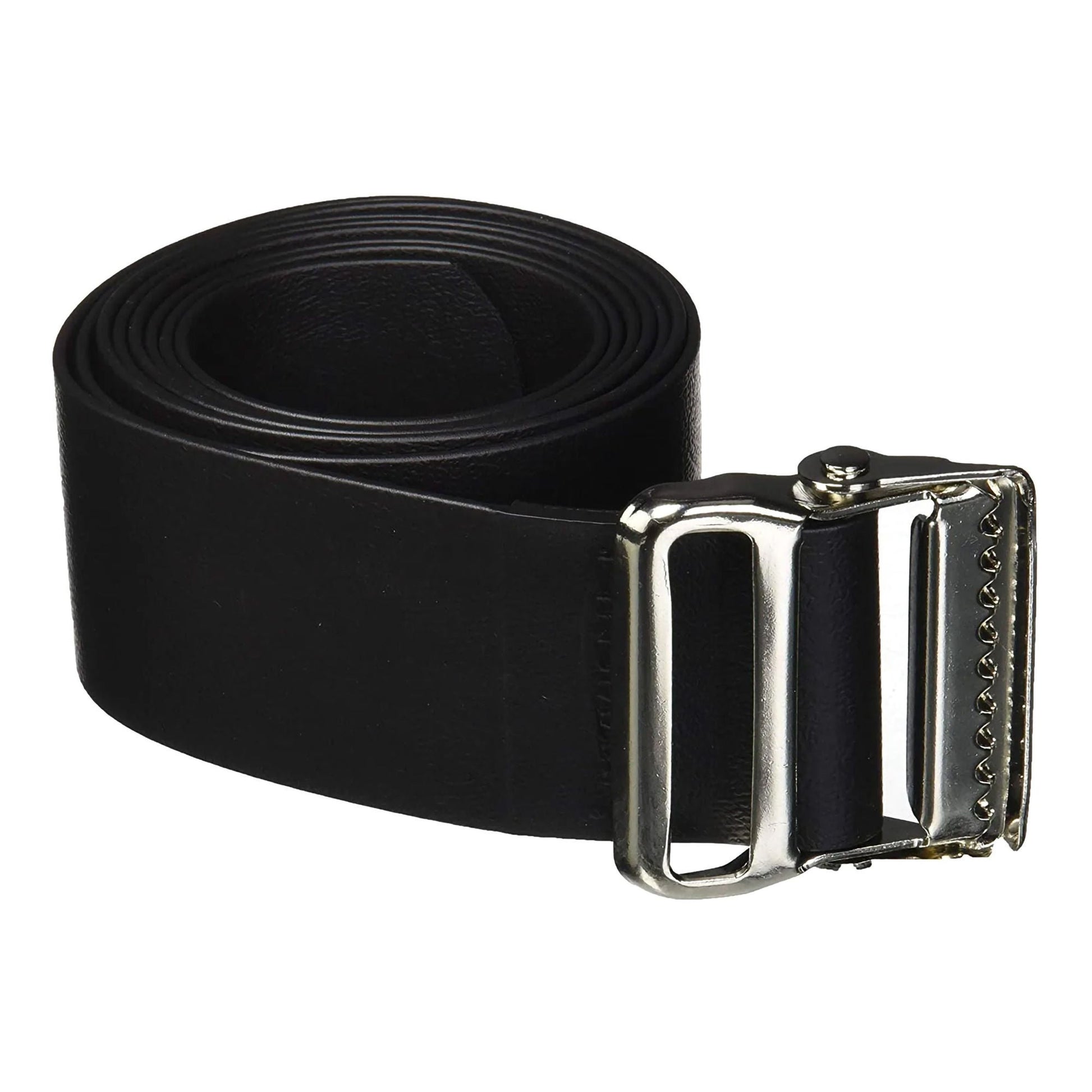 Easi-Care Gait Belt 72 Inch Length Black Vinyl Coated Webbing