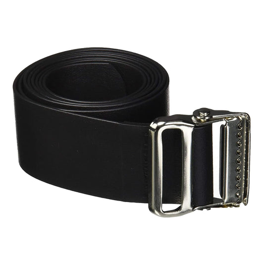 Easi-Care Gait Belt 72 Inch Length Black Vinyl Coated Webbing