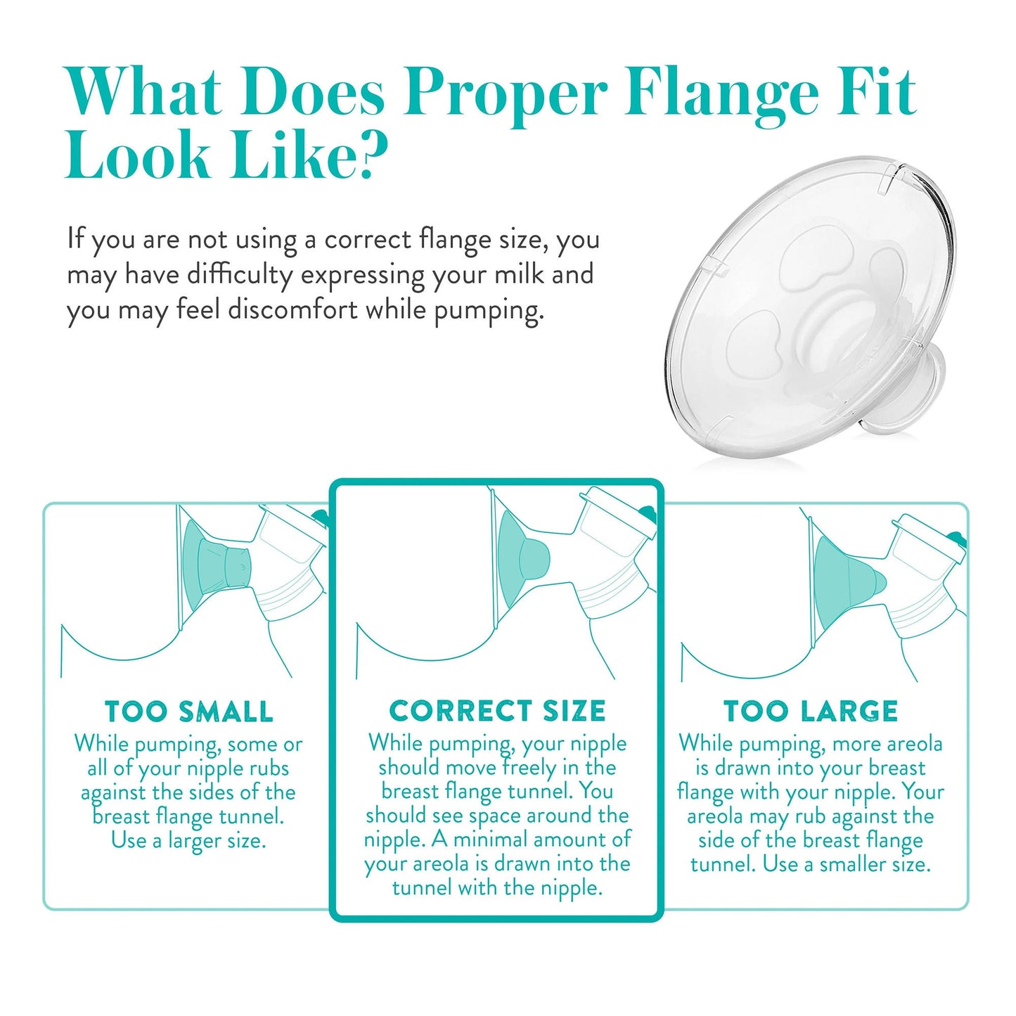 Evenflo® Advanced Fit Breast Flange, 21 millimeter
