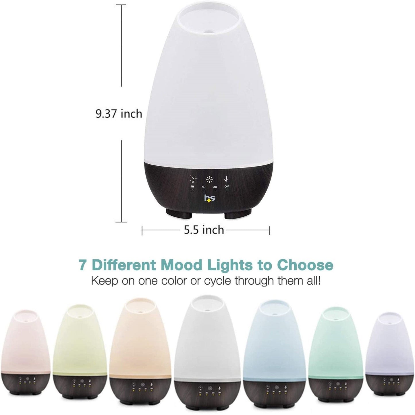 HealthSmart Ultrasonic Essential Oil Humidifier Diffuser