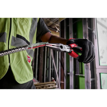 Milwaukee 8" Long Nose Comfort Grip Pliers (USA) MT555