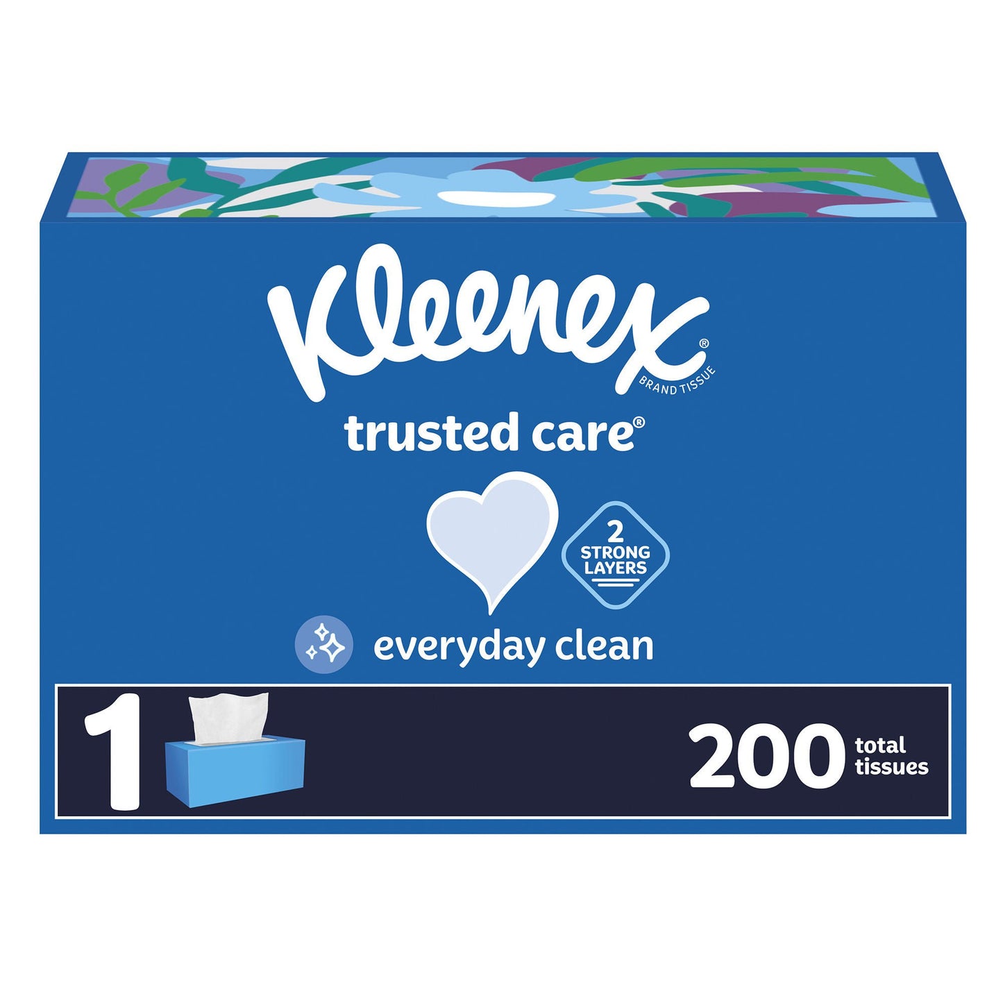 Kleenex Trusted Care Facial Tissue White -3/4 Inch 200 Count