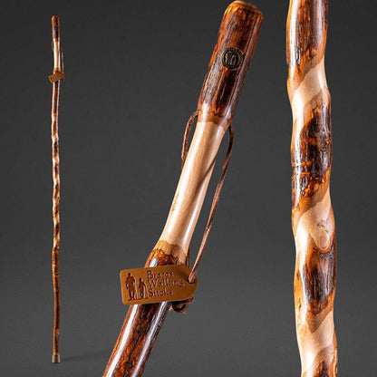 Brazos™ Twisted Hickory Rustic Walking Stick, 58-Inch Height