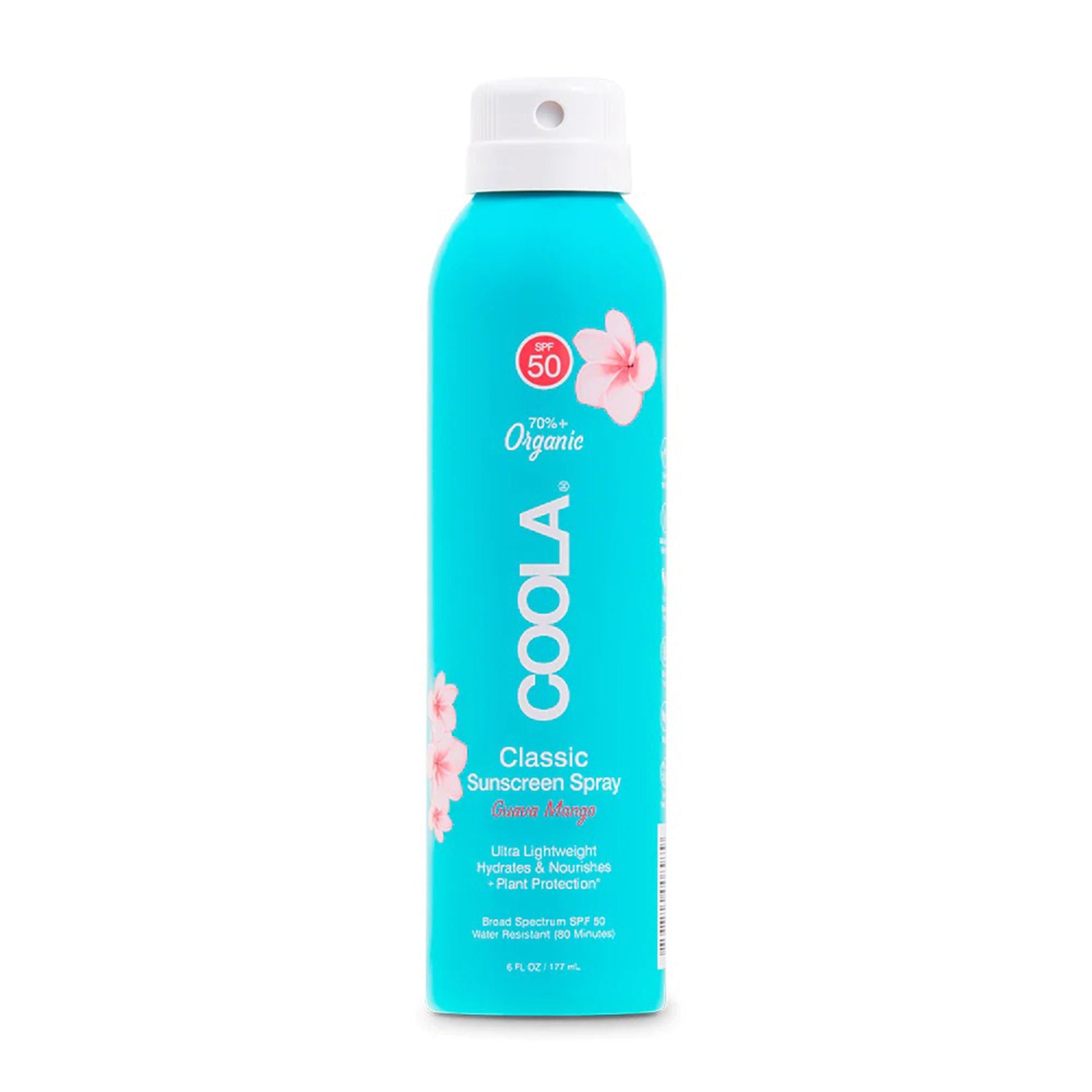 Coola® Classic Body Sunscreen Spray SPF 50 Guava Mano Scent, Aerosol Can