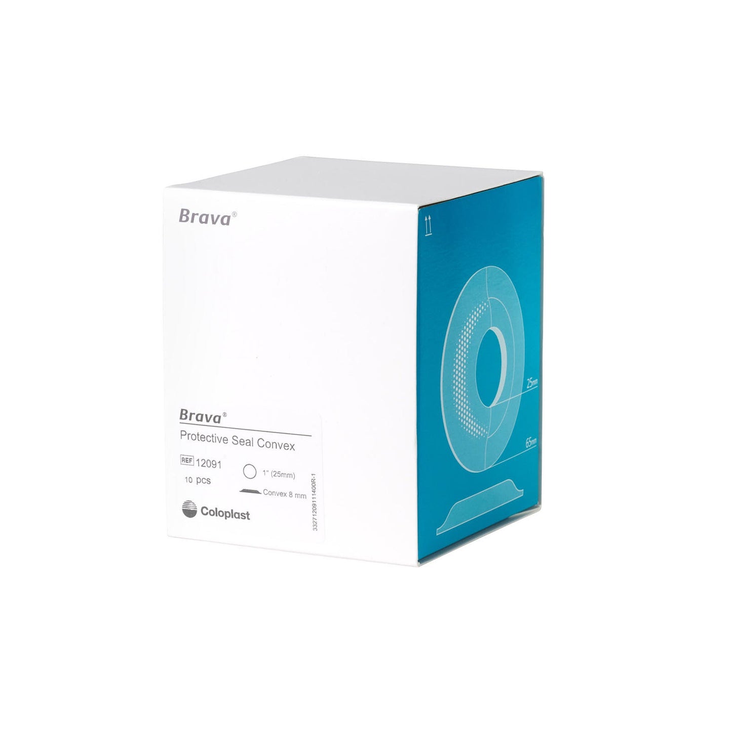 Brava Ostomy Seal Convex, Starter Hole (25mm) For Use with Ostomy Pouch