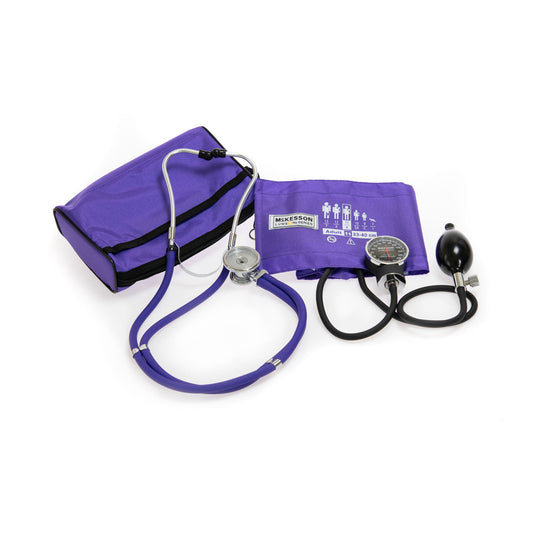 McKesson Lumeon™ Aneroid Sphygmomanometer/Sprague Kit, Purple