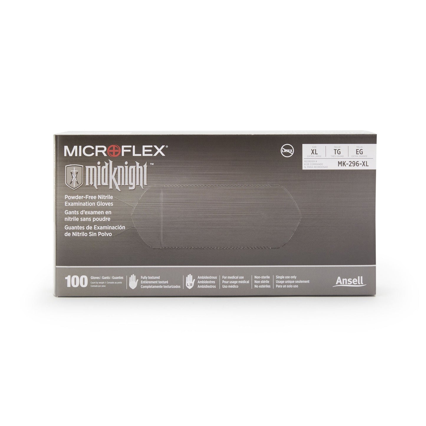 MICROFLEX® MidKnight™ Nitrile Exam Gloves, Black - view 2