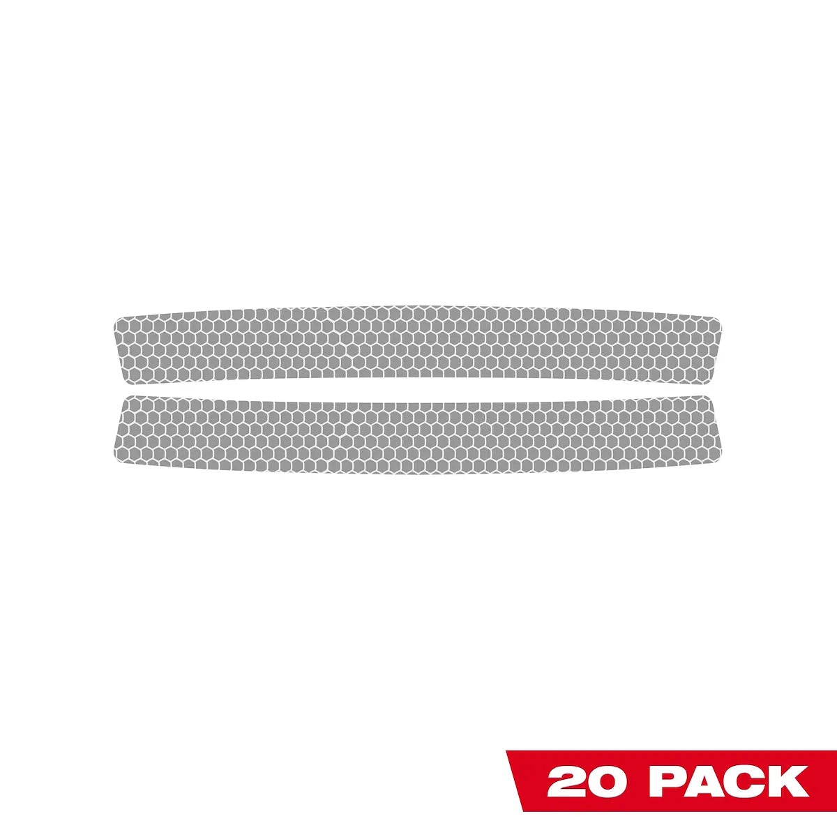 Milwaukee 20 Pack 2PC Reflective Strips - Silver 48-73-4604B | 20-Piece