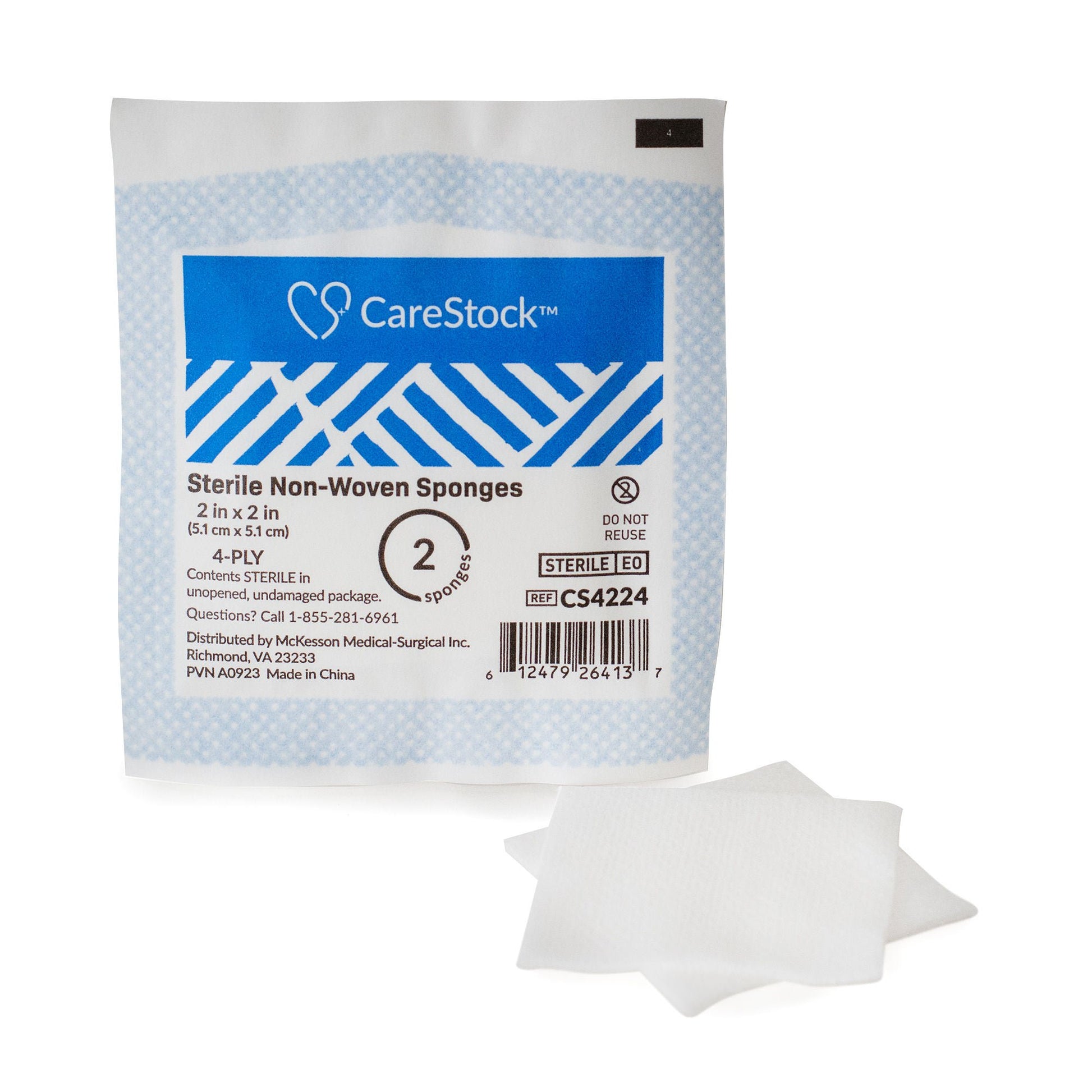 CareStock™ Sterile Nonwoven Sponge, 4-Ply