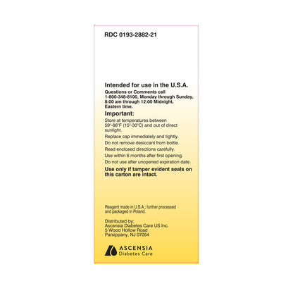 Keto-Diastix® Urinalysis Reagent Strips, Ketone test