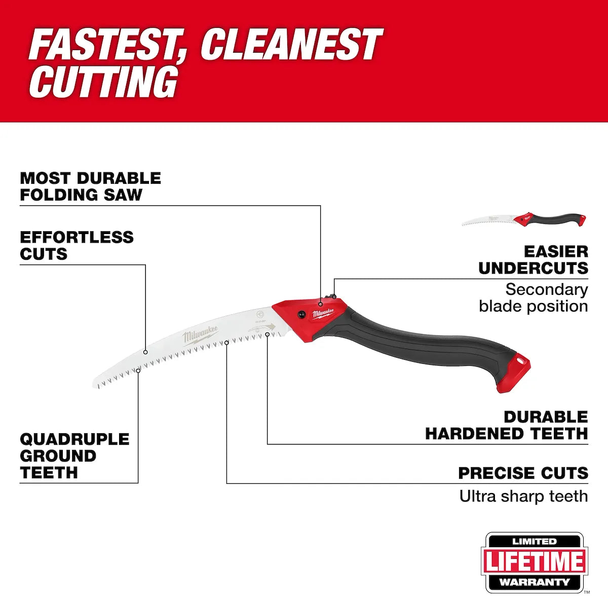 Milwaukee 10" Folding Pruning Saw 48-22-9371 | 10 in Blade Length