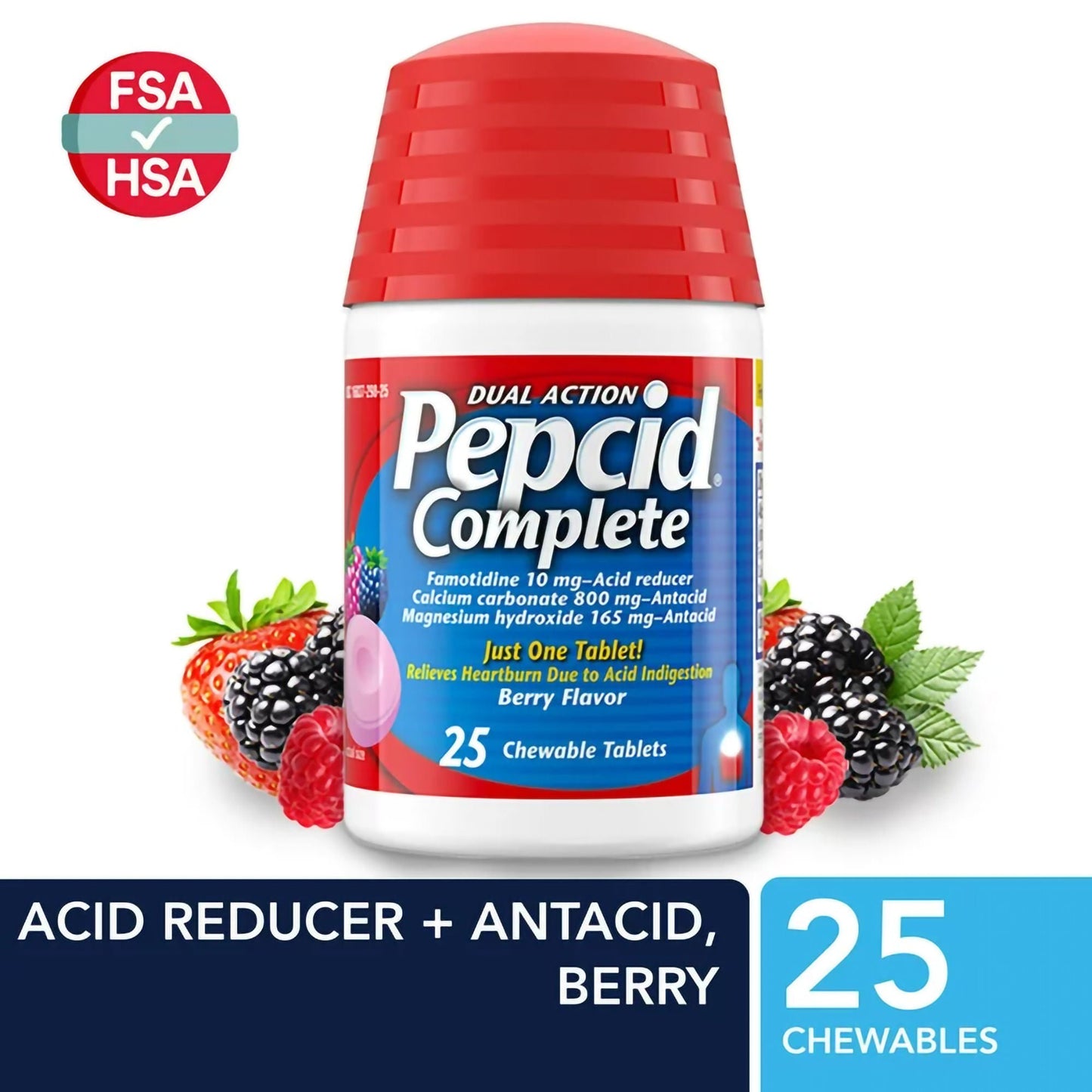 Pepcid® Complete Chewable Tablets Berry Flavor