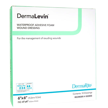 DermaLevin® Adhesive with Border Foam Dressing