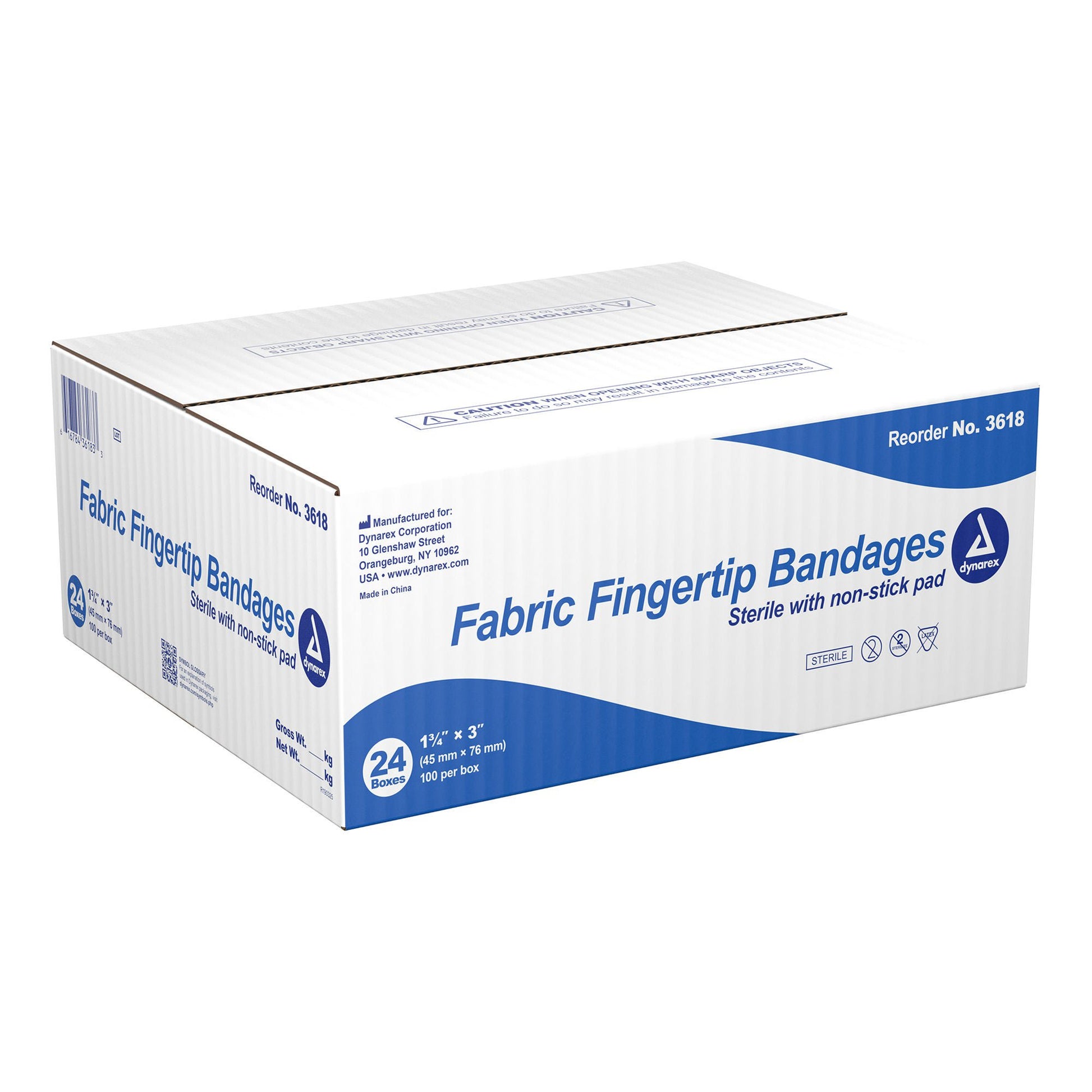 dynarex® Tan Adhesive Fabric Bandage, 1¾ x