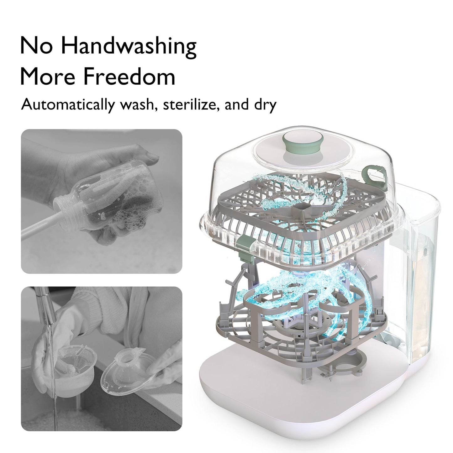 Momcozy CleanPal Pro Baby Bottle Washer and Sterilizer For Baby Bottles