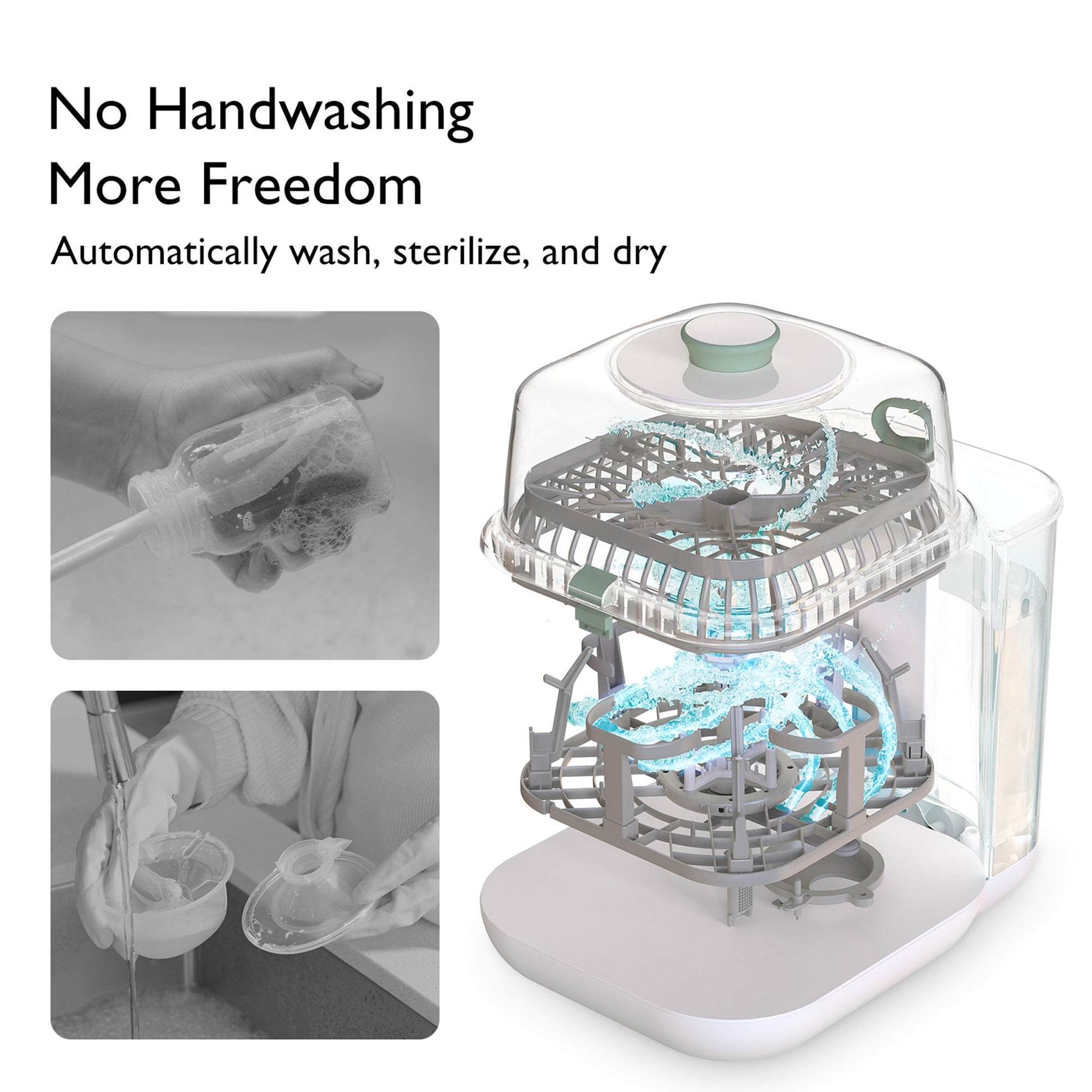 Momcozy CleanPal Pro Baby Bottle Washer and Sterilizer For Baby Bottles