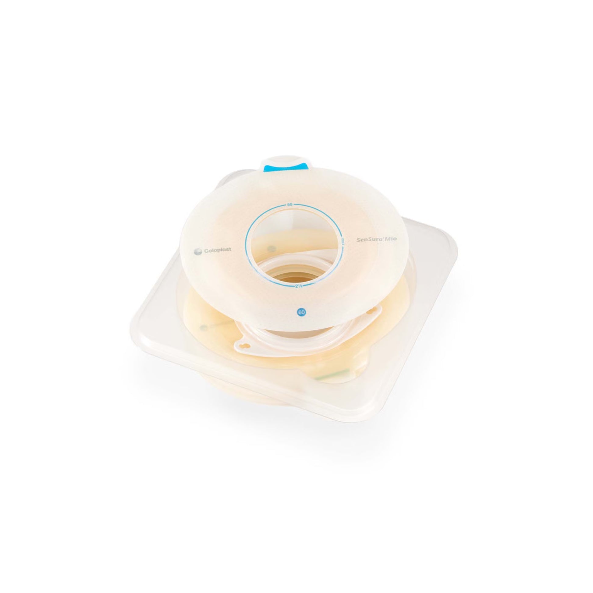 SenSura® Mio Click Barrier, Stoma Opening, Blue Color Match