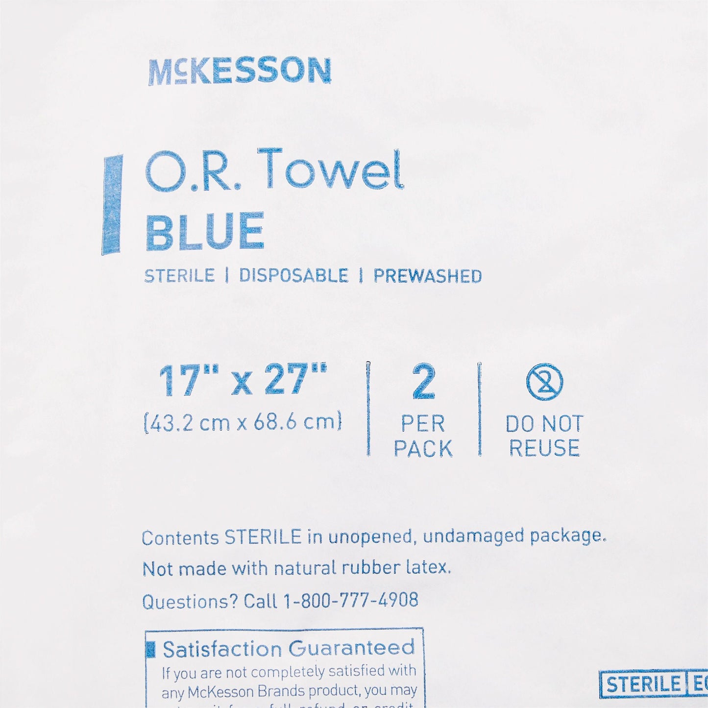 McKesson Sterile Blue O.R. Towel