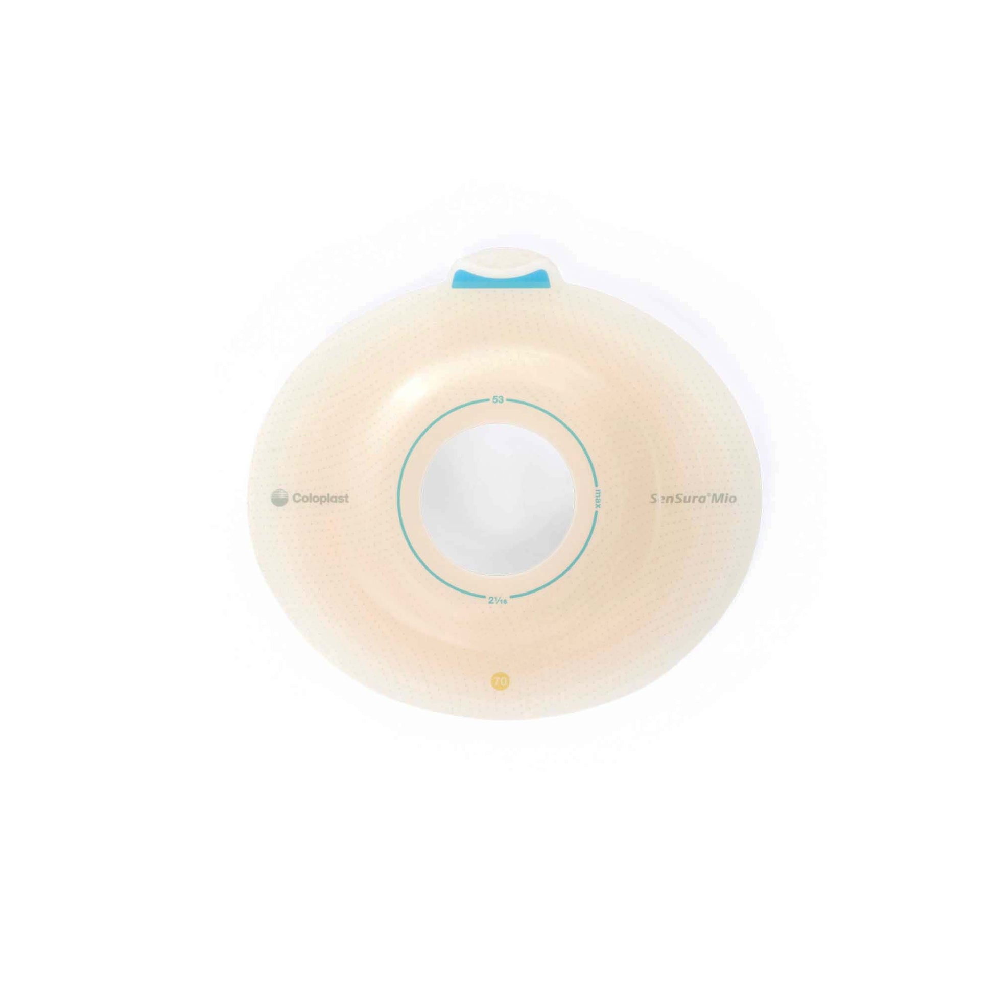 SenSura® Mio Click Convex Deep Ostomy Barrier, Stoma Opening, Yellow Match