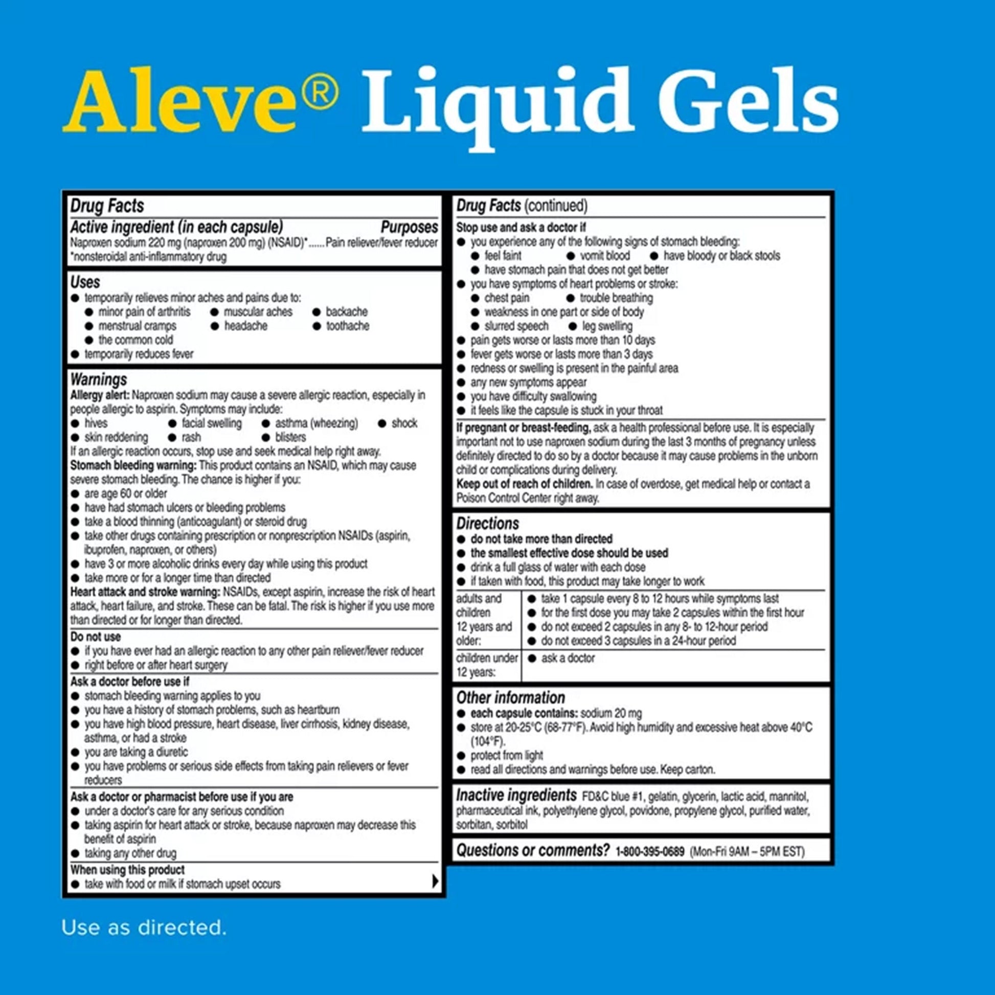 Aleve Liquid Gels