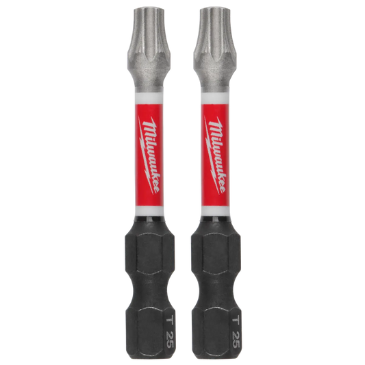 Milwaukee SHOCKWAVE Impact Duty 2" Power Bit TORX T25 Bulk 25 48-32-4785 | T25 Drive
