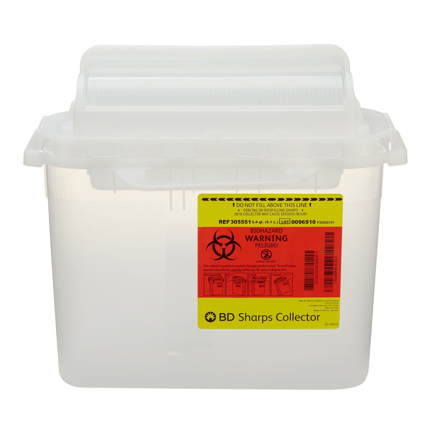 BD™ Sharps Container, 5.4 Quart
