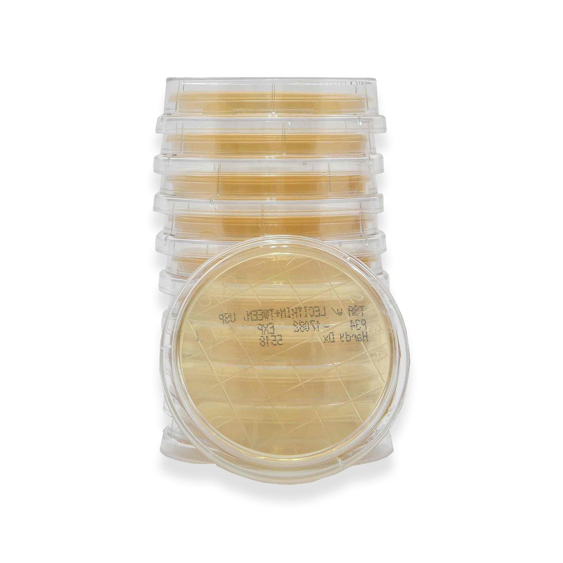 Lok-Tight Prepared Media Tryptic Soy Agar (TSA) with Lecithin and Tween 80 Beige Contact Plate