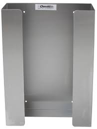 Glove Box Holder Wall Mounted 3-Box Silver Stainless Steel