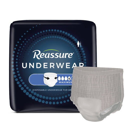 Reassure® Maximum Absorbent Underwear for Men, Heavy Absorbency