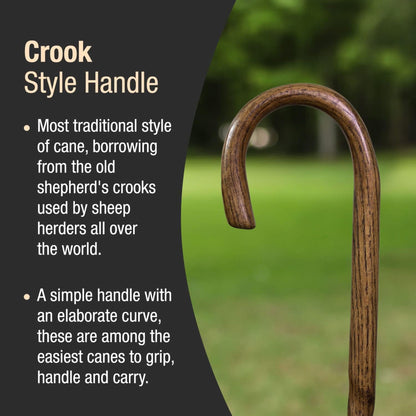 Brazos™ Twisted Oak Traditional Handcrafted Walking Cane, 37-Inch