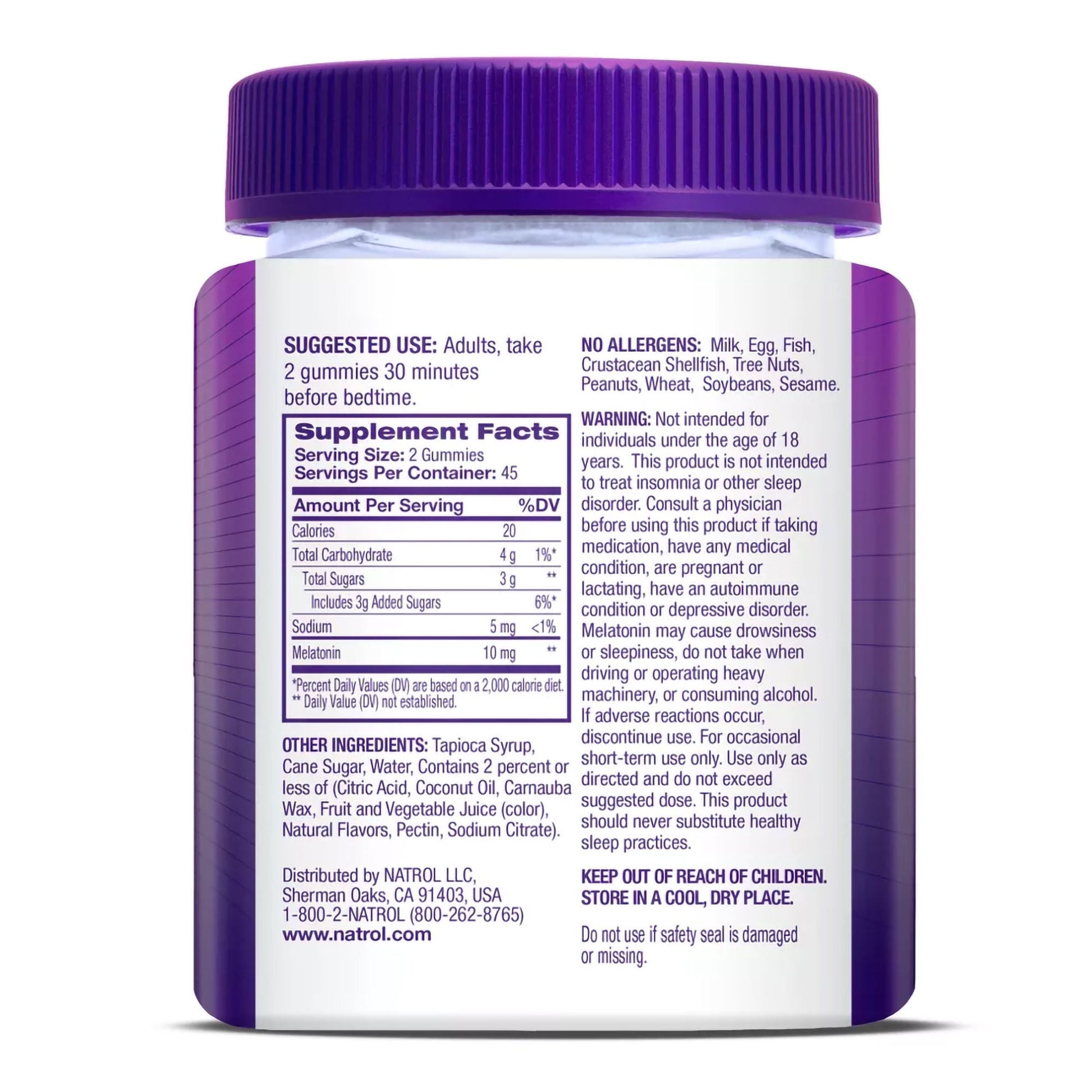 Natrol® Melatonin 10 mg Sleep Gummies Strawberry