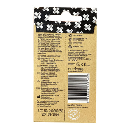 Patch™ On The Go Pack Adhesive Strip with Charcoal