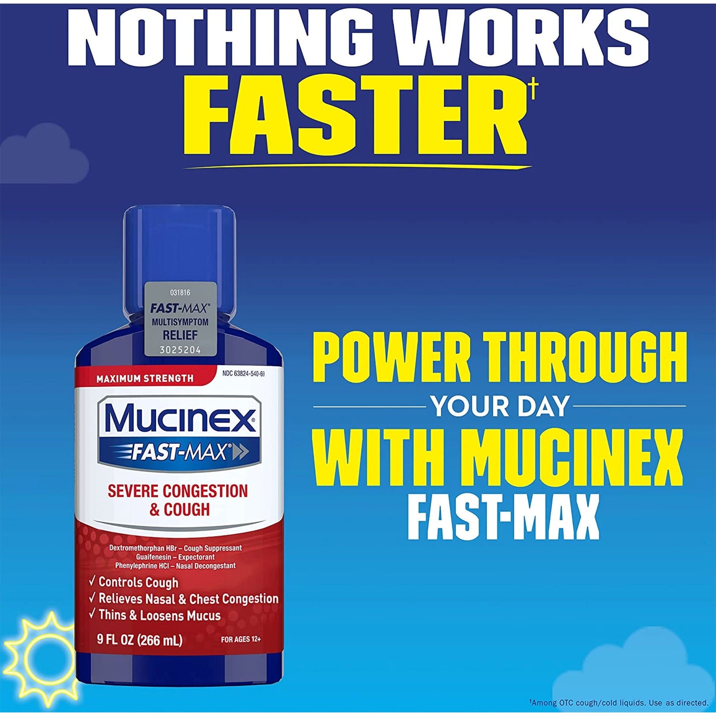 Mucinex® Fast-Max™ Severe Congestion & Cough Liquid Maximum Strength