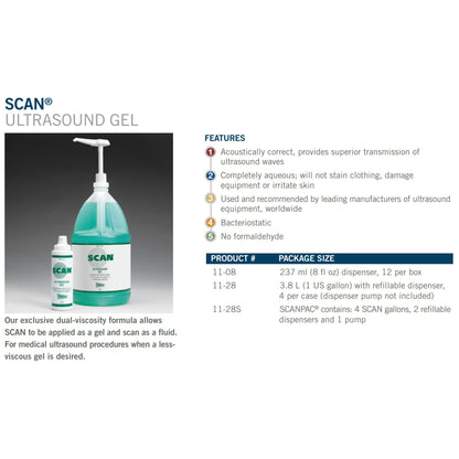 Scan® Scanpac® Ultrasound Gel