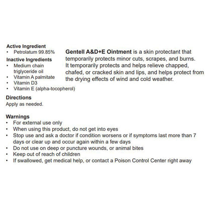 Gentell® A & D Ointment, jar