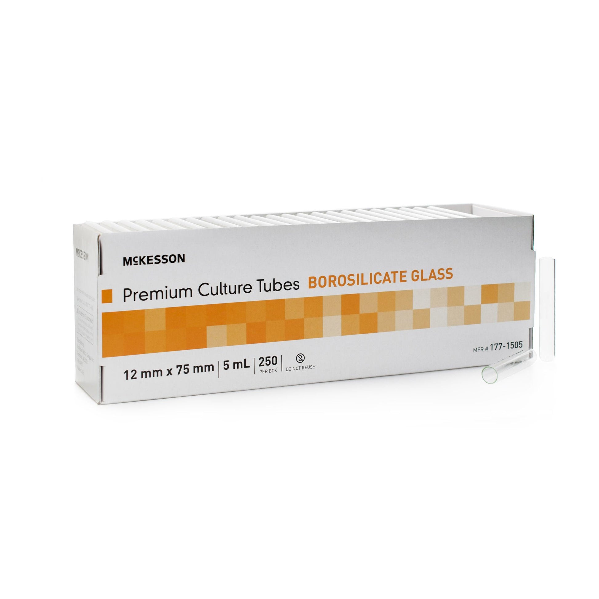 McKesson Round Bottom Glass Test Tube, 5 mL