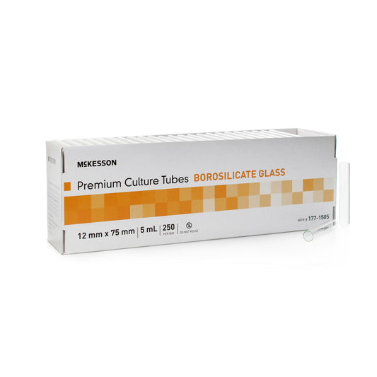 McKesson Round Bottom Glass Test Tube, 5 mL
