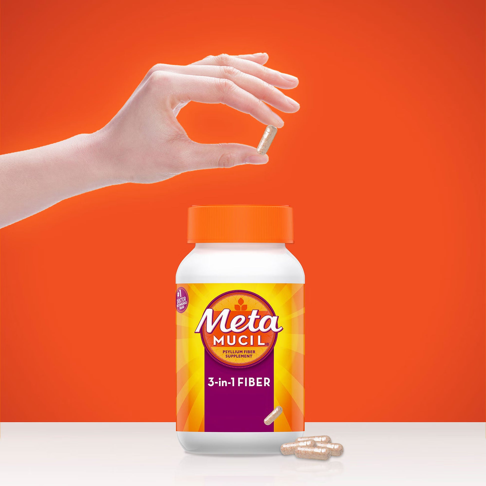 Metamucil® 3-in-1 Fiber Capsules