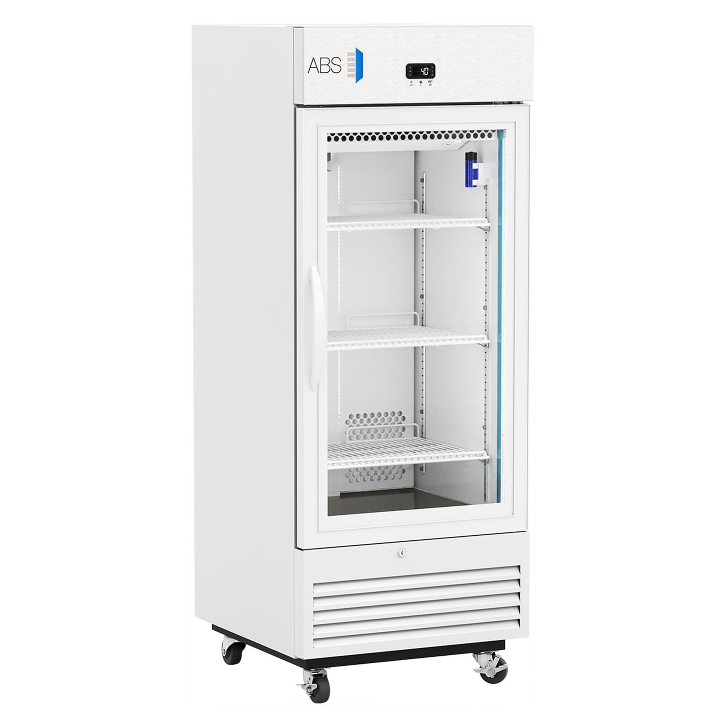 ABS Upright Refrigerator Laboratory Use 12 cu.ft. 1 Glass Swing Door Cycle Defrost